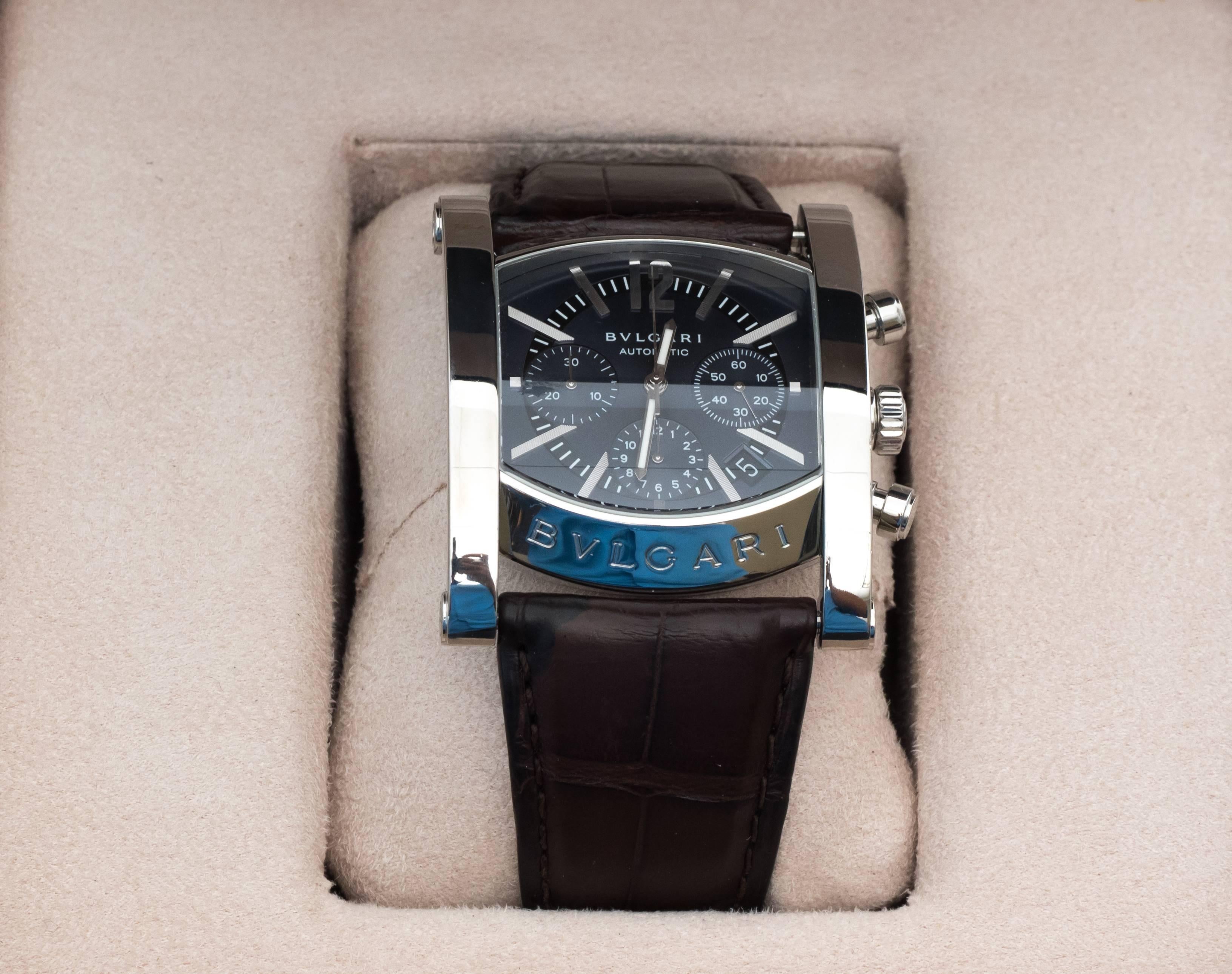 Modern Bulgari Assioma Chronograph Automatic Wristwatch