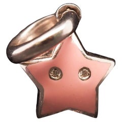 Ciondolo con charm a forma di stella marina AARON BASHA in oro bianco 18 carati - VHK#589a