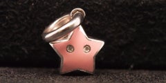 Ciondolo con charm a forma di stella marina AARON BASHA in oro bianco 18 carati - VHK#589a