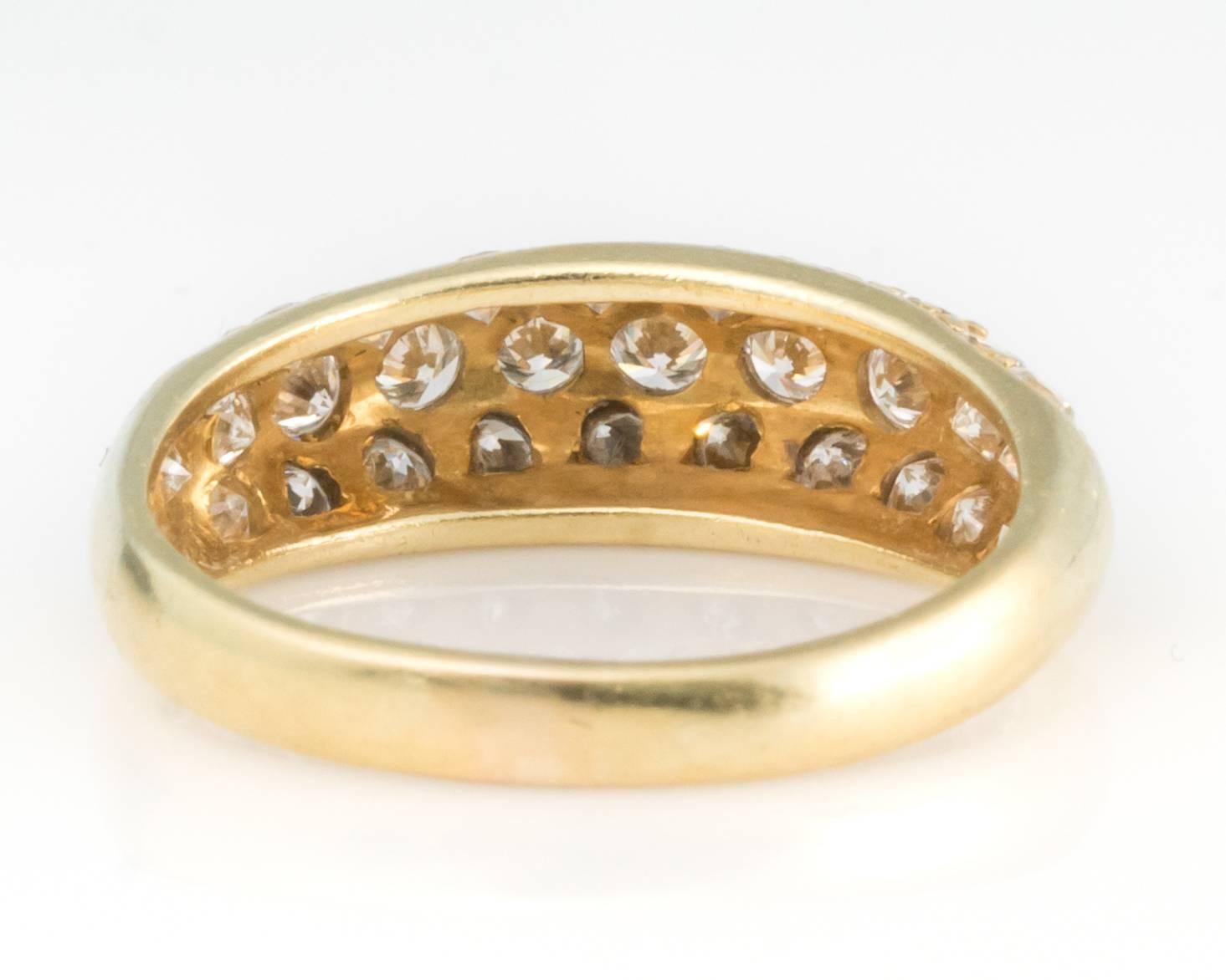 Diamond and Yellow Gold Ring In Good Condition In Atlanta, GA