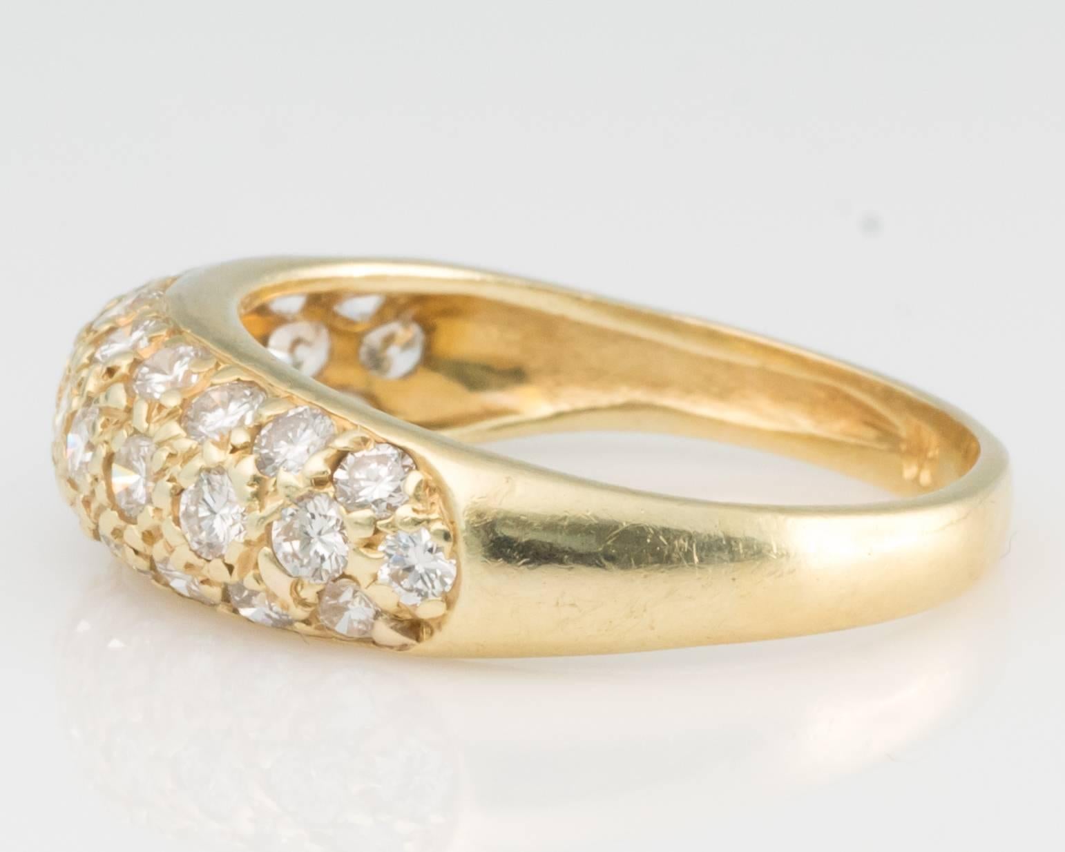 Women's Diamond and Yellow Gold Ring