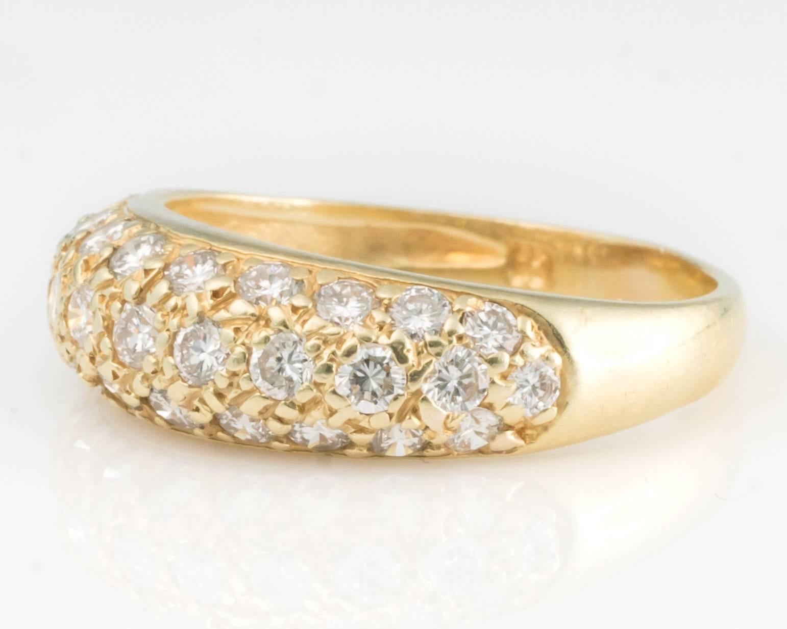 Diamond and Yellow Gold Ring 1