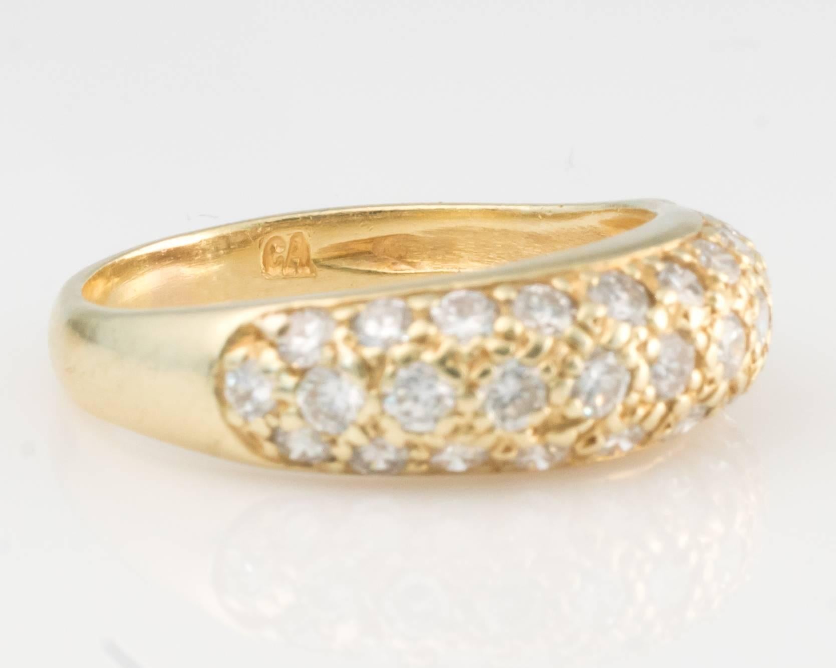 Diamond and Yellow Gold Ring 2