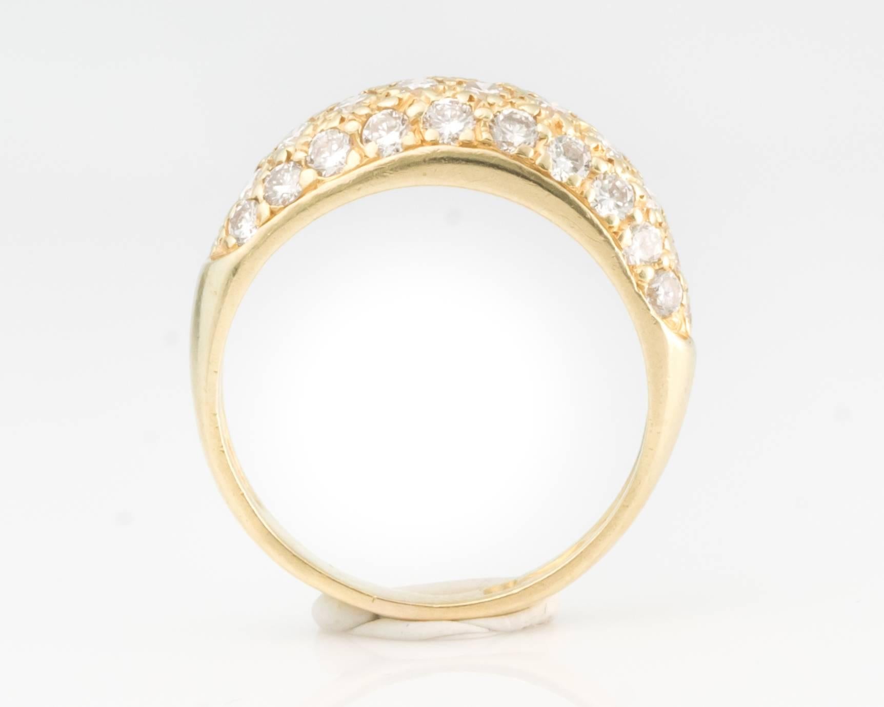 Diamond and Yellow Gold Ring 4