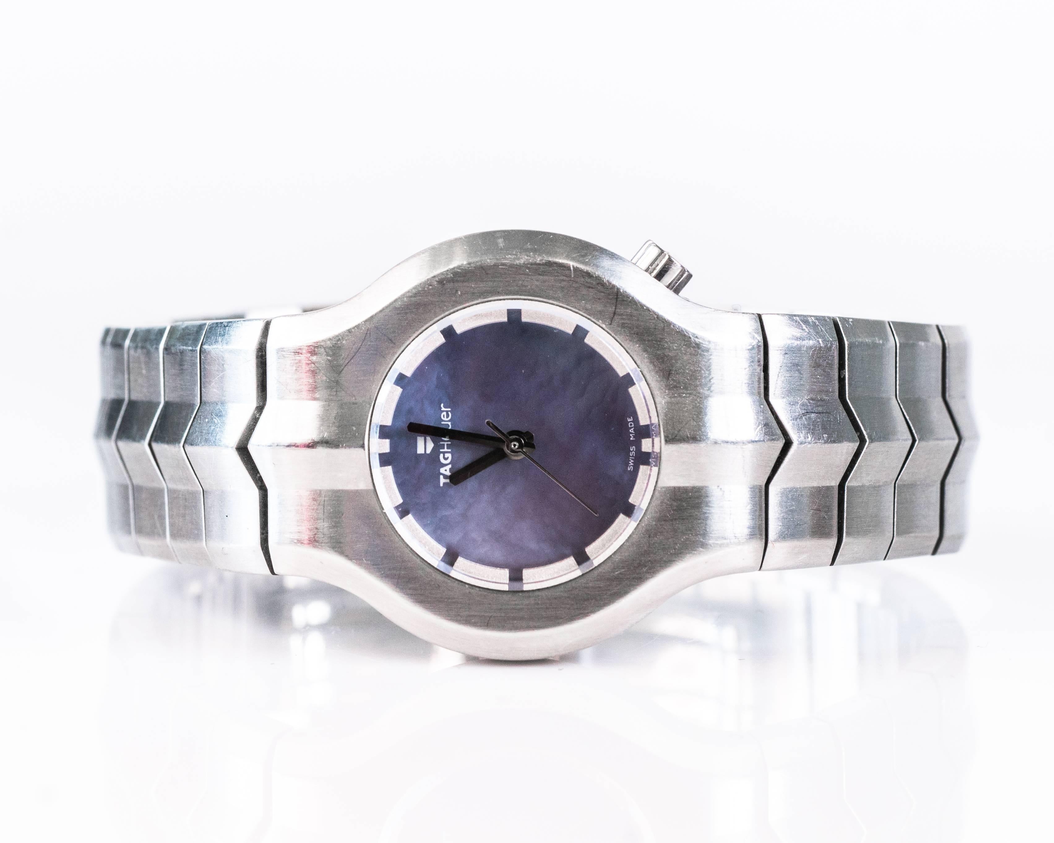 Modern TAG Heuer Alter Ego Stainless Steel Wristwatch