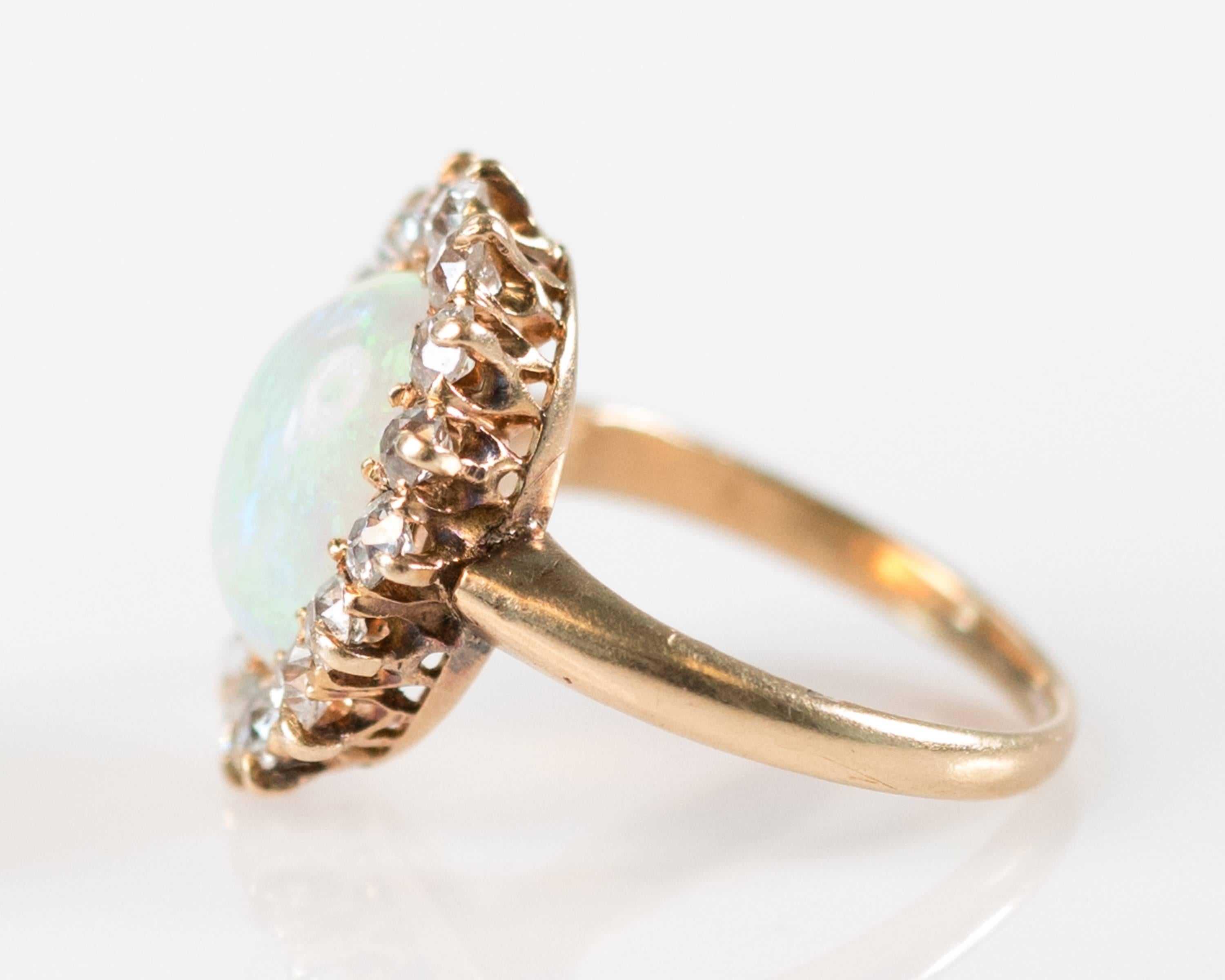 victorian antique opal rings