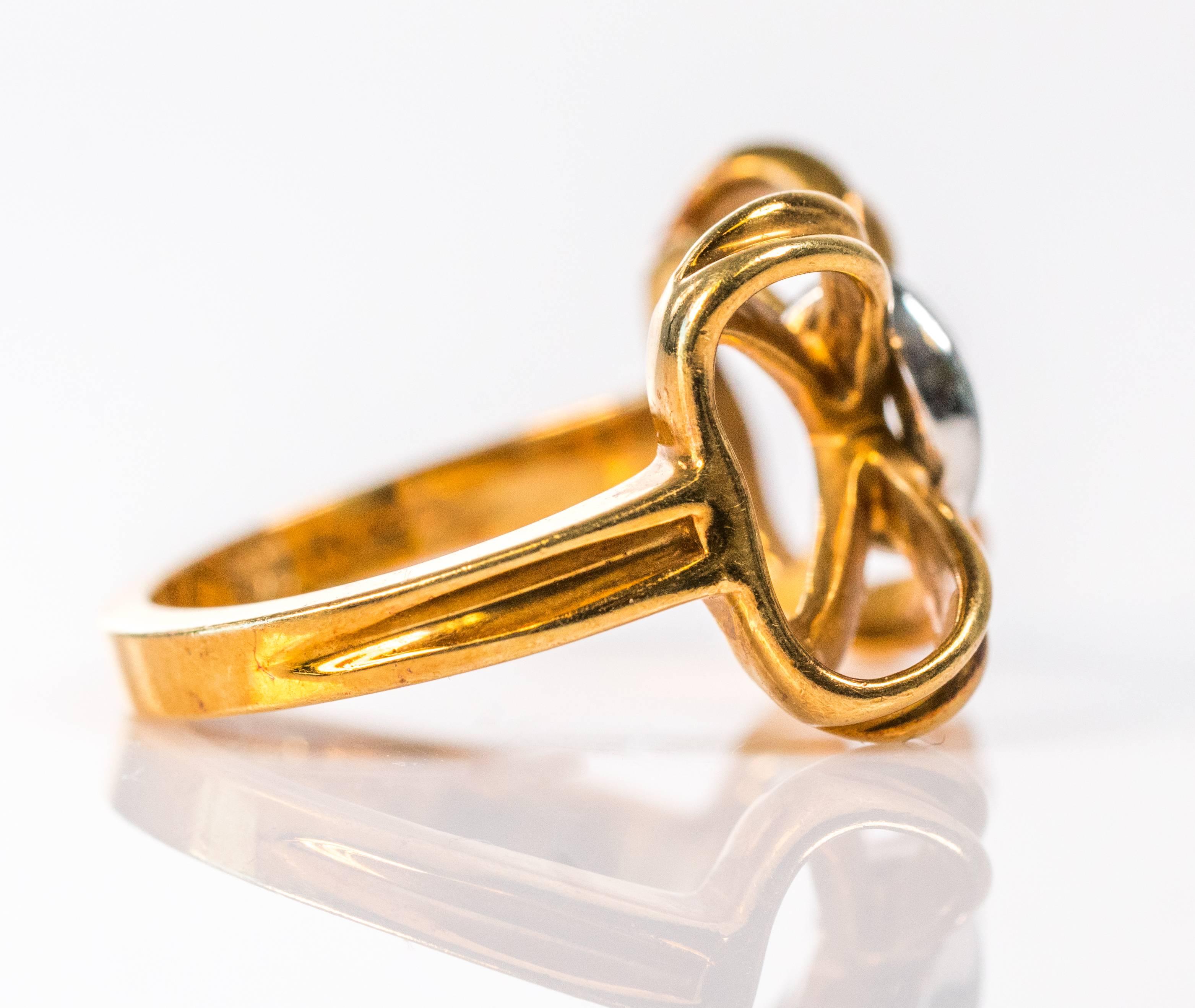 tiffany bow ring gold
