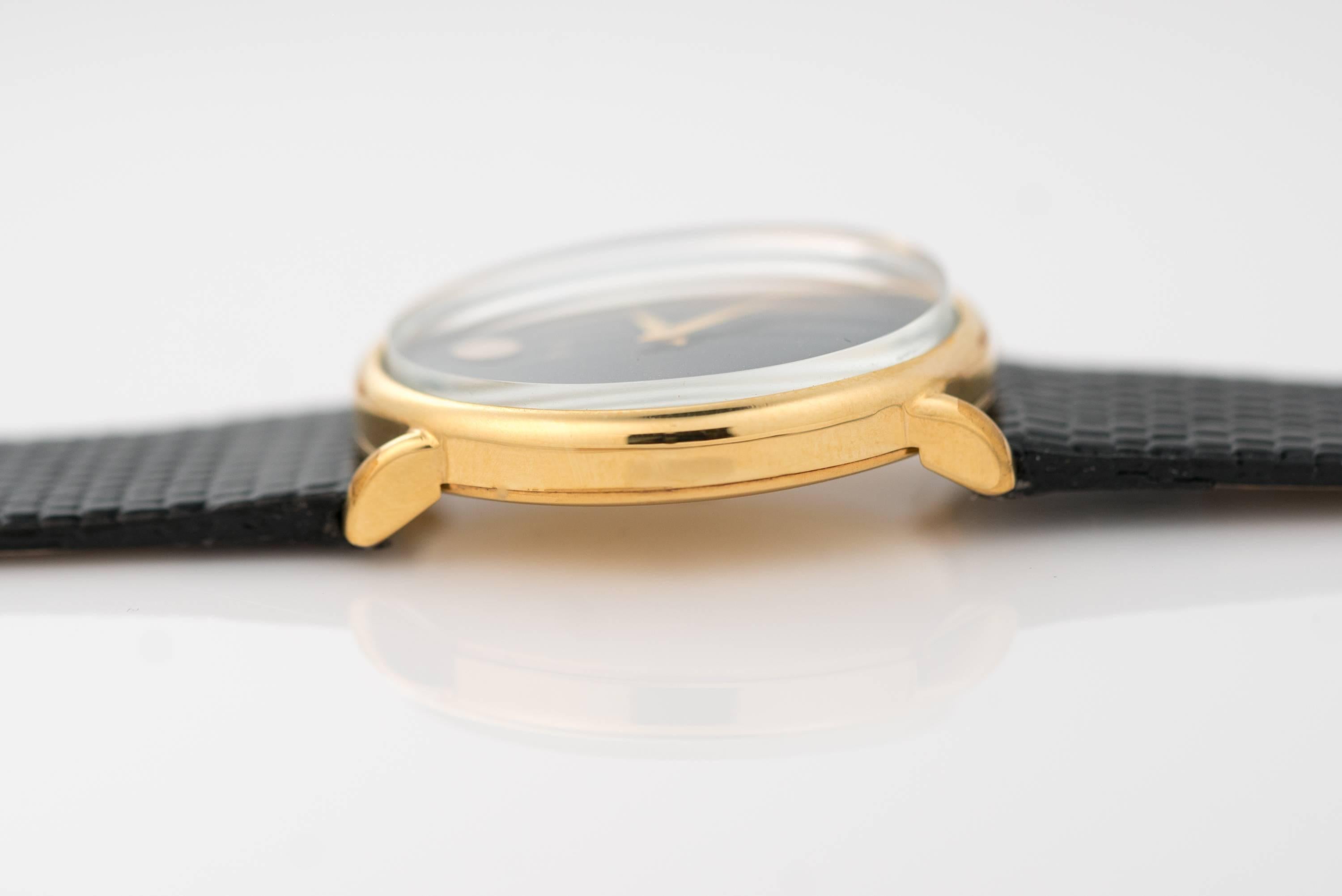 Modern 1980s Piaget 18K Gold Plate Ladies Wristwatch