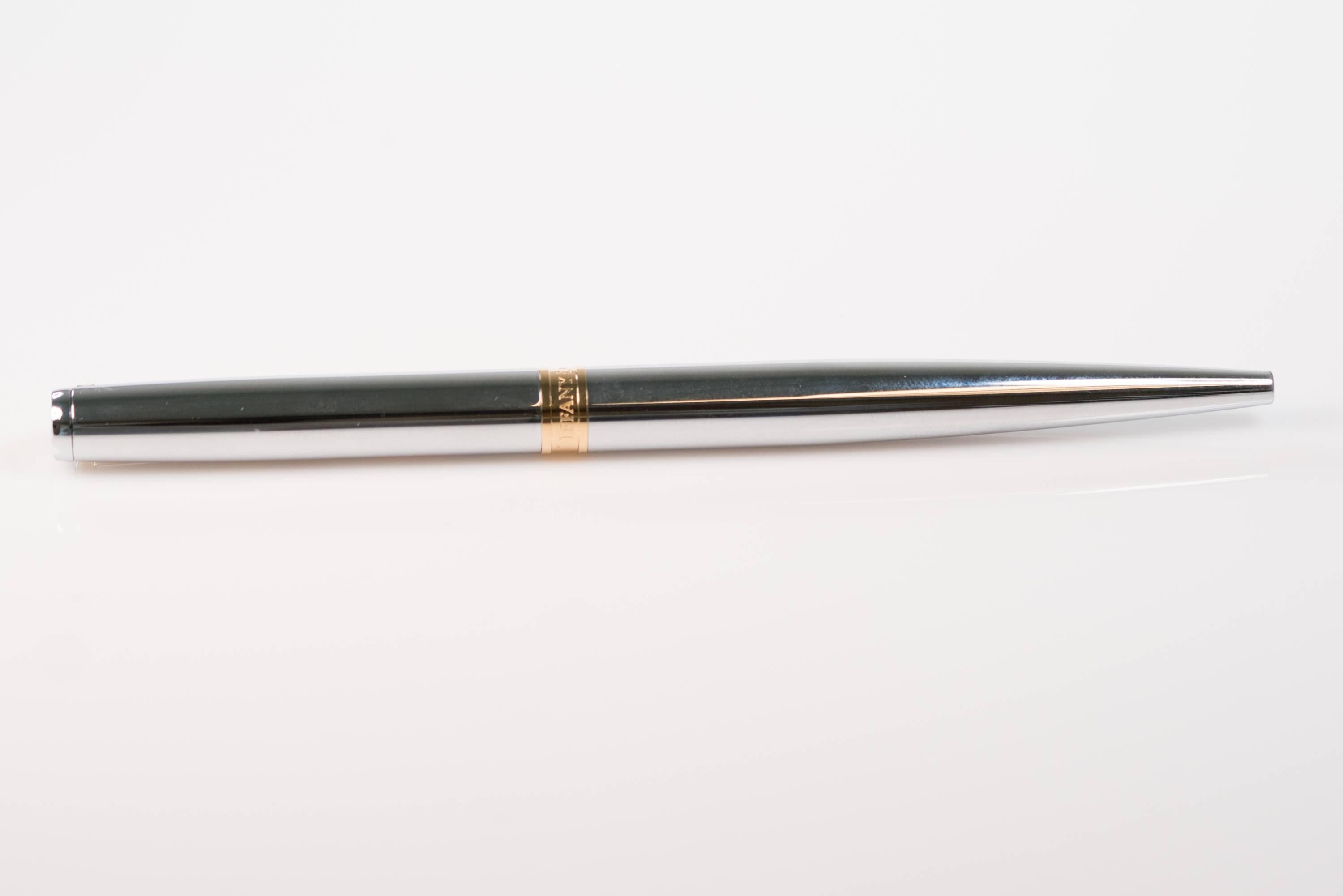 Tiffany & Co. New York Giants Logo Ballpoint Pen In Good Condition In Hicksville, NY