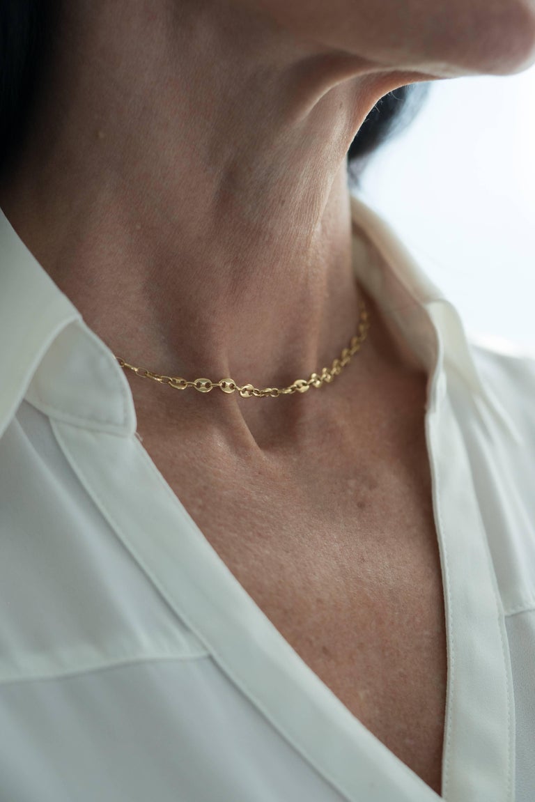 Gucci 18 Karat Yellow Gold Mariner Chain at 1stDibs | mariner link chain, gucci chain, gucci mariner link bracelet