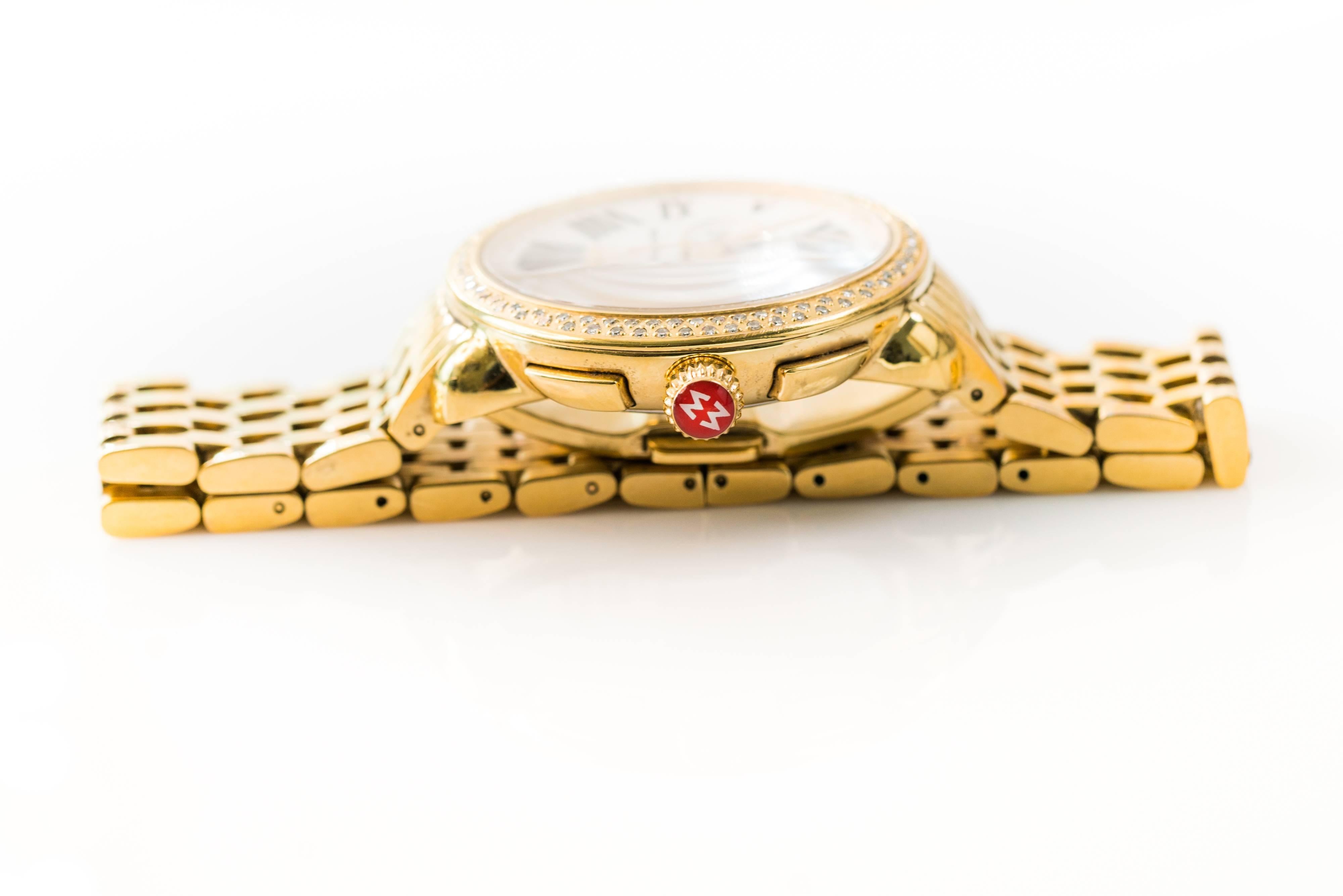 Modern 2014 Michele Sereine Diamond Wristwatch
