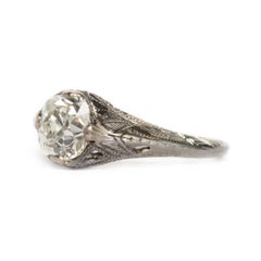 1.30 Carat Diamond White Gold Engagement Ring