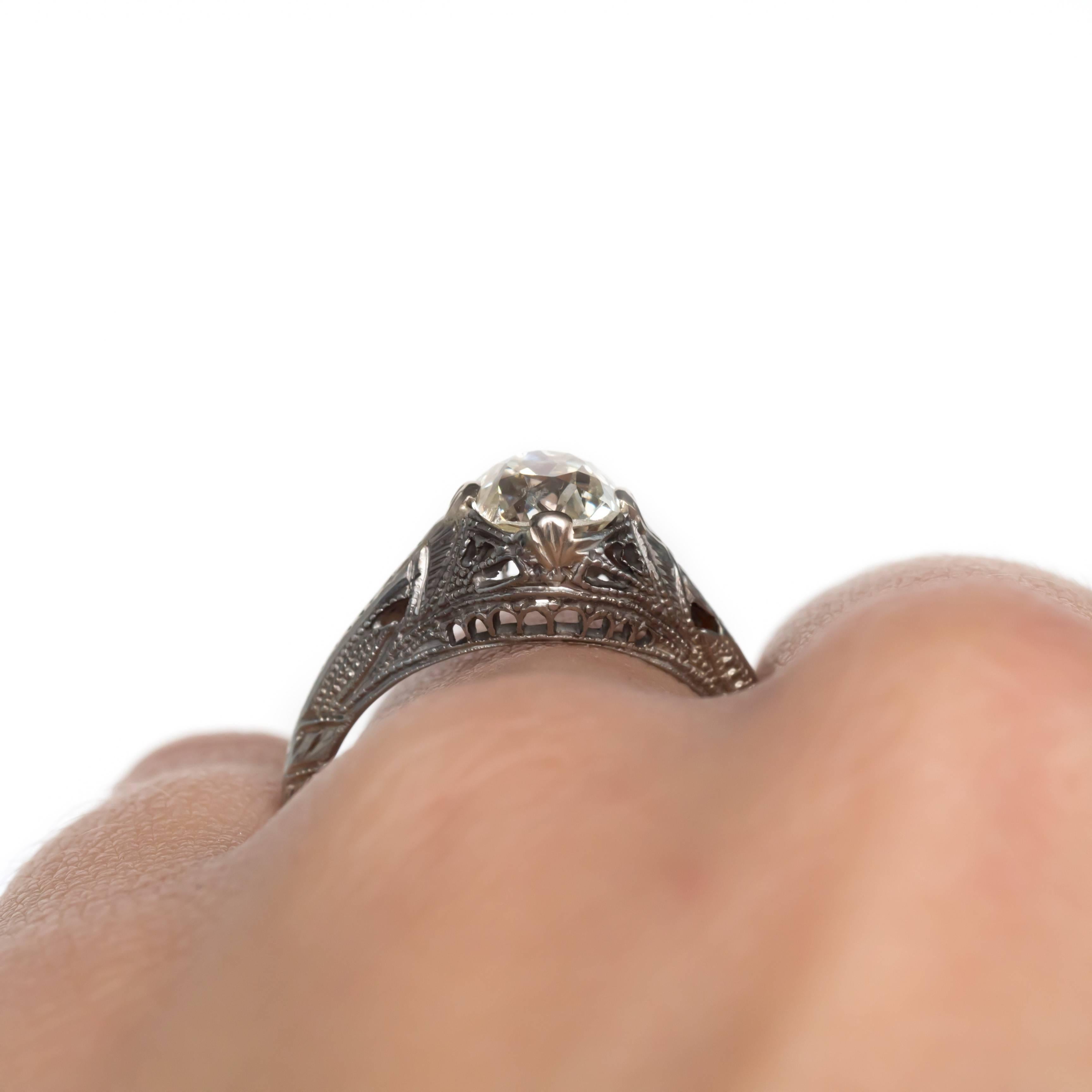 1.30 Carat Diamond White Gold Engagement Ring 2