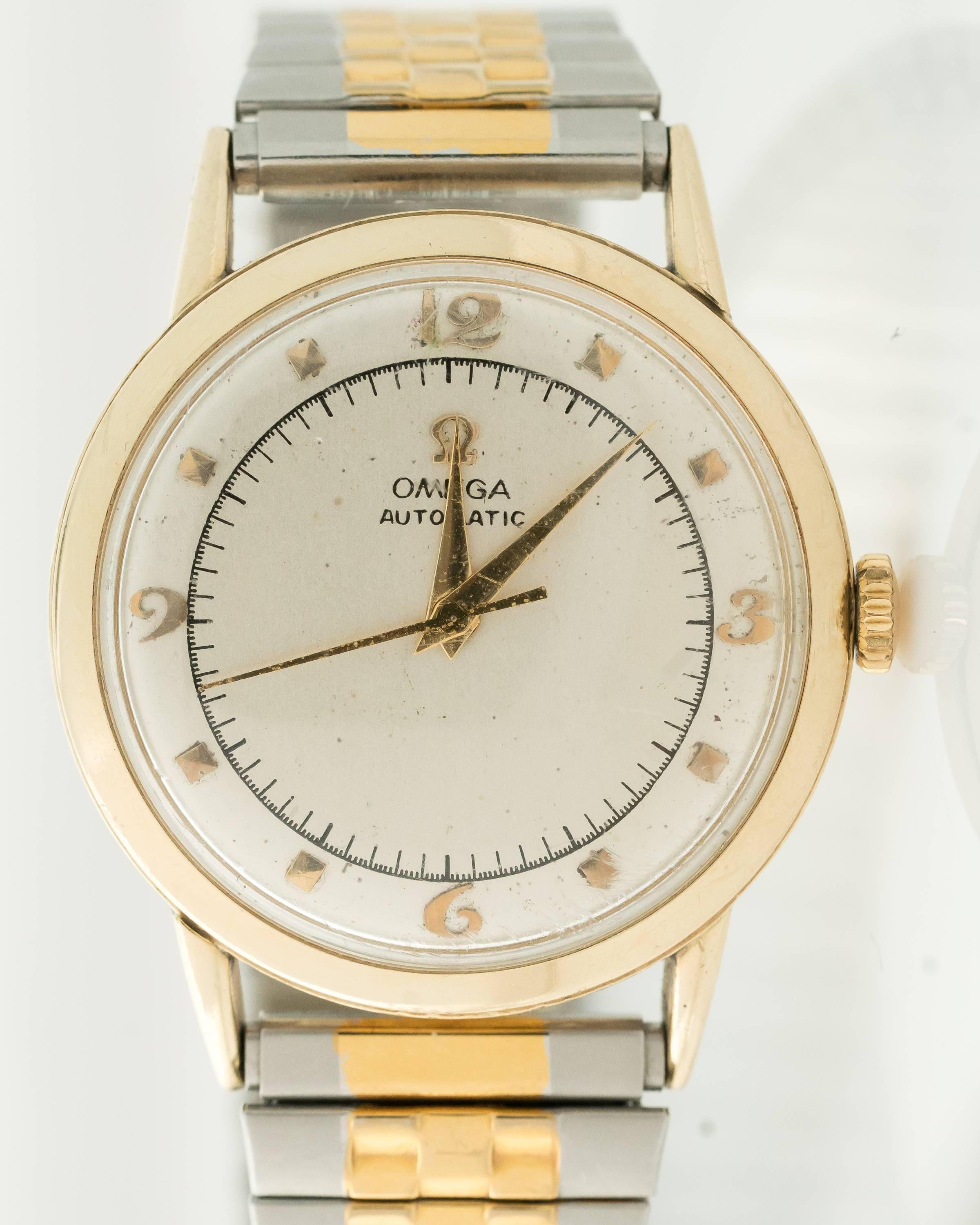 Retro 1950s Omega 14K Gold Wristwatch