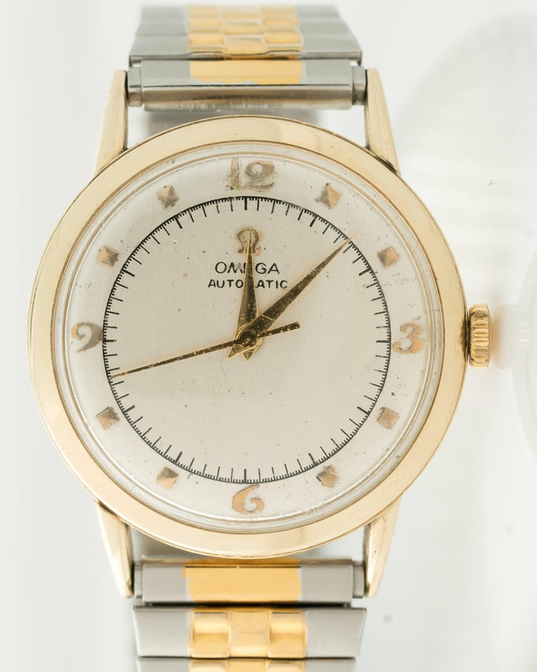 1950s Omega 14K Gold Wristwatch For Sale at 1stDibs omega ladies gold watch 1950, omega 14k
