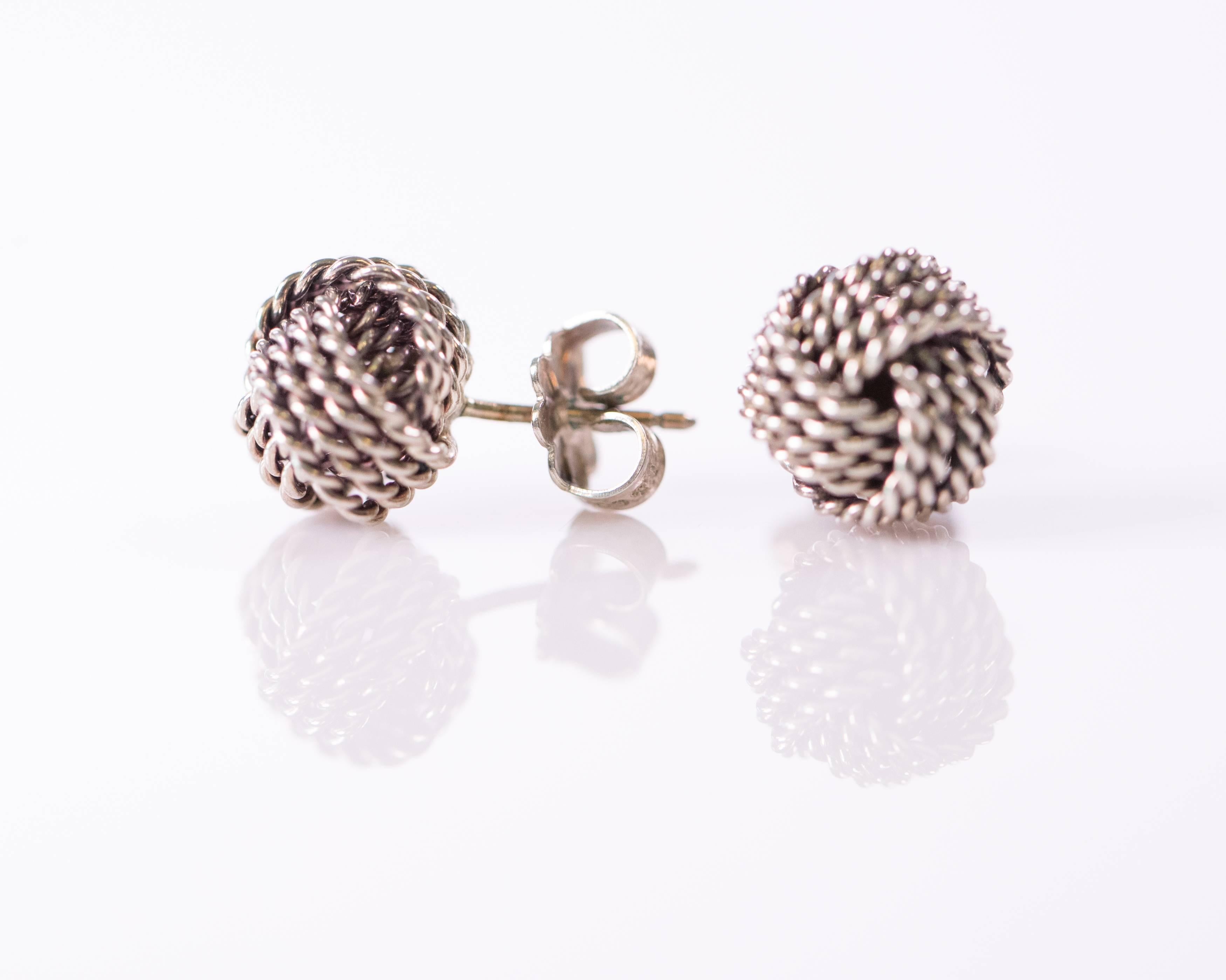 tiffany twist knot earrings