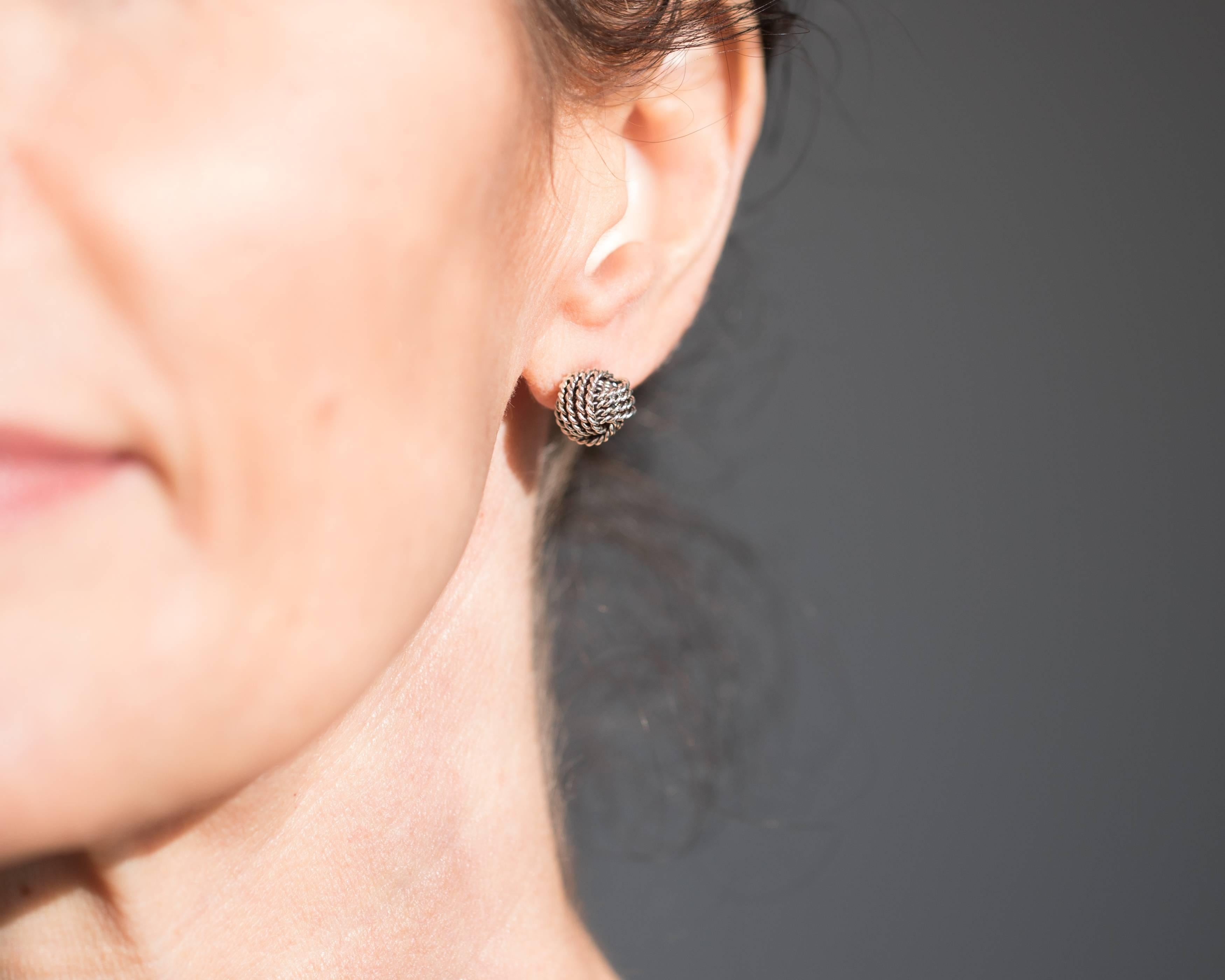 tiffany twist knot earrings
