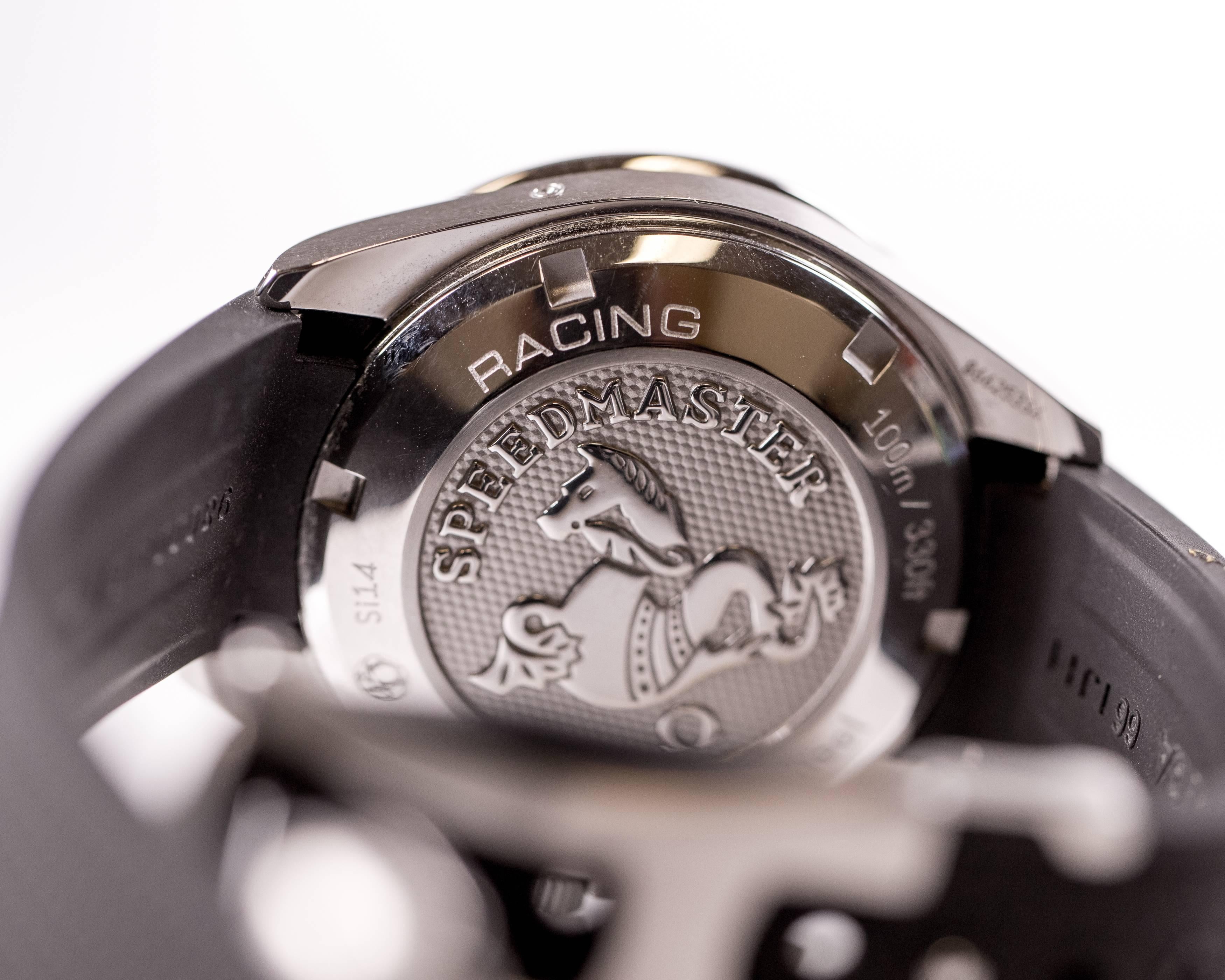 Men's 2015 Omega Stainless Steel Speedmaster Racing Wristwatch