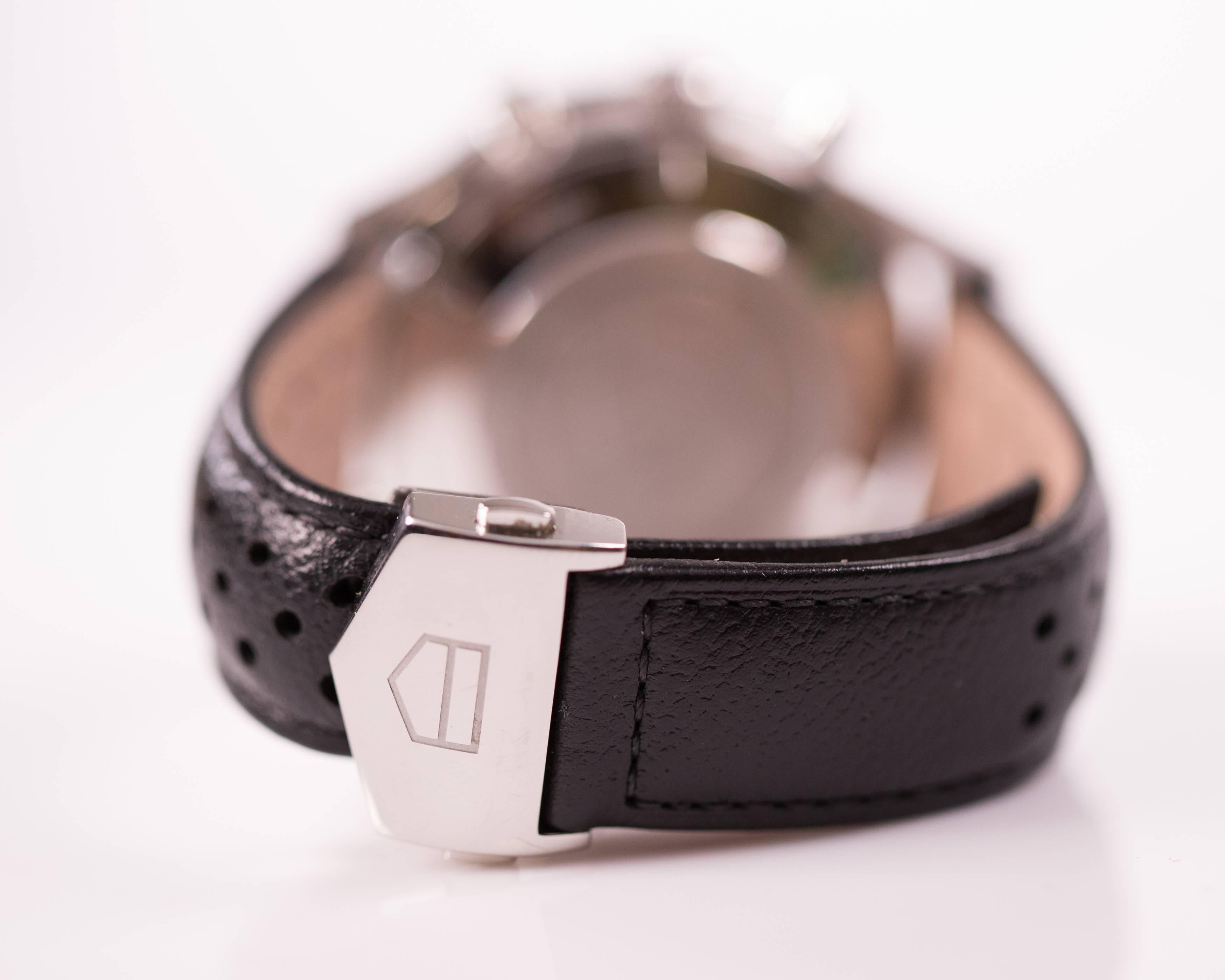 2015 Tag Heuer Stainless Steel Carrera Calibre 16 Wristwatch In Good Condition In Hicksville, NY