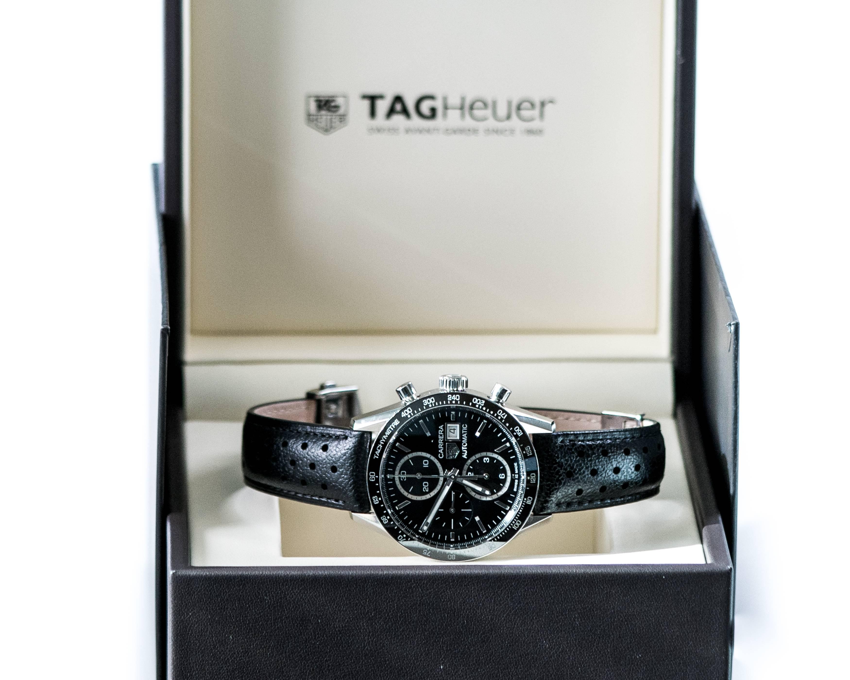 Men's 2015 Tag Heuer Stainless Steel Carrera Calibre 16 Wristwatch