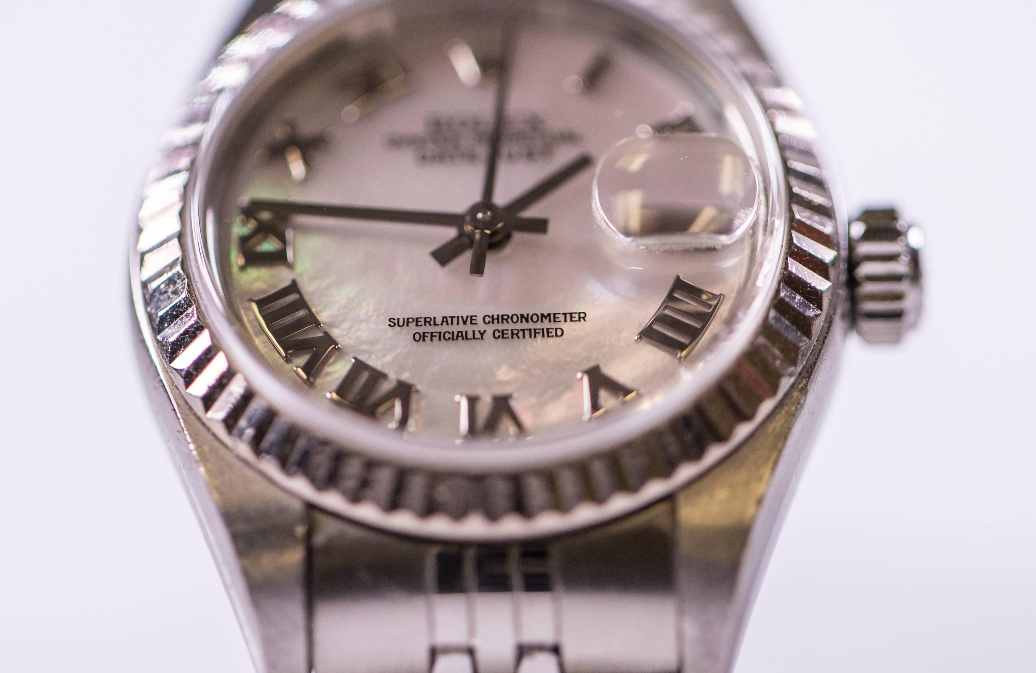 Rolex Ladies 18K Gold Datejust Automatic Wristwatch, 2004   1
