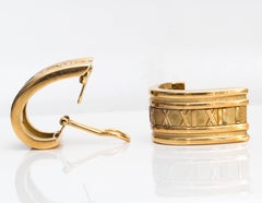 Tiffany & Co. années 1990 Boucles d'oreilles Atlas en or 18K