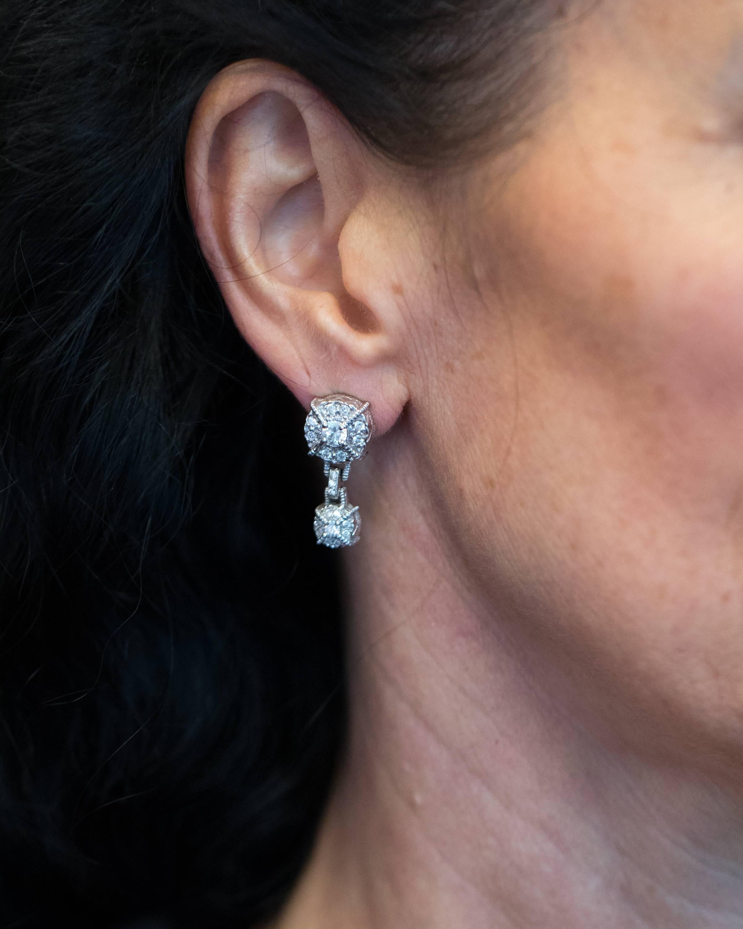 1 carat diamond earrings gold