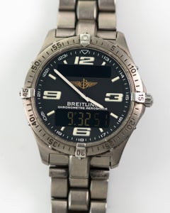 Breitling Titanium Professional Aerospace Evo Quartz Wristwatch, circa 1990s