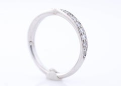 Tiffany & Co. Harmony Bead-Set Diamond Ring Platinum Wedding Band