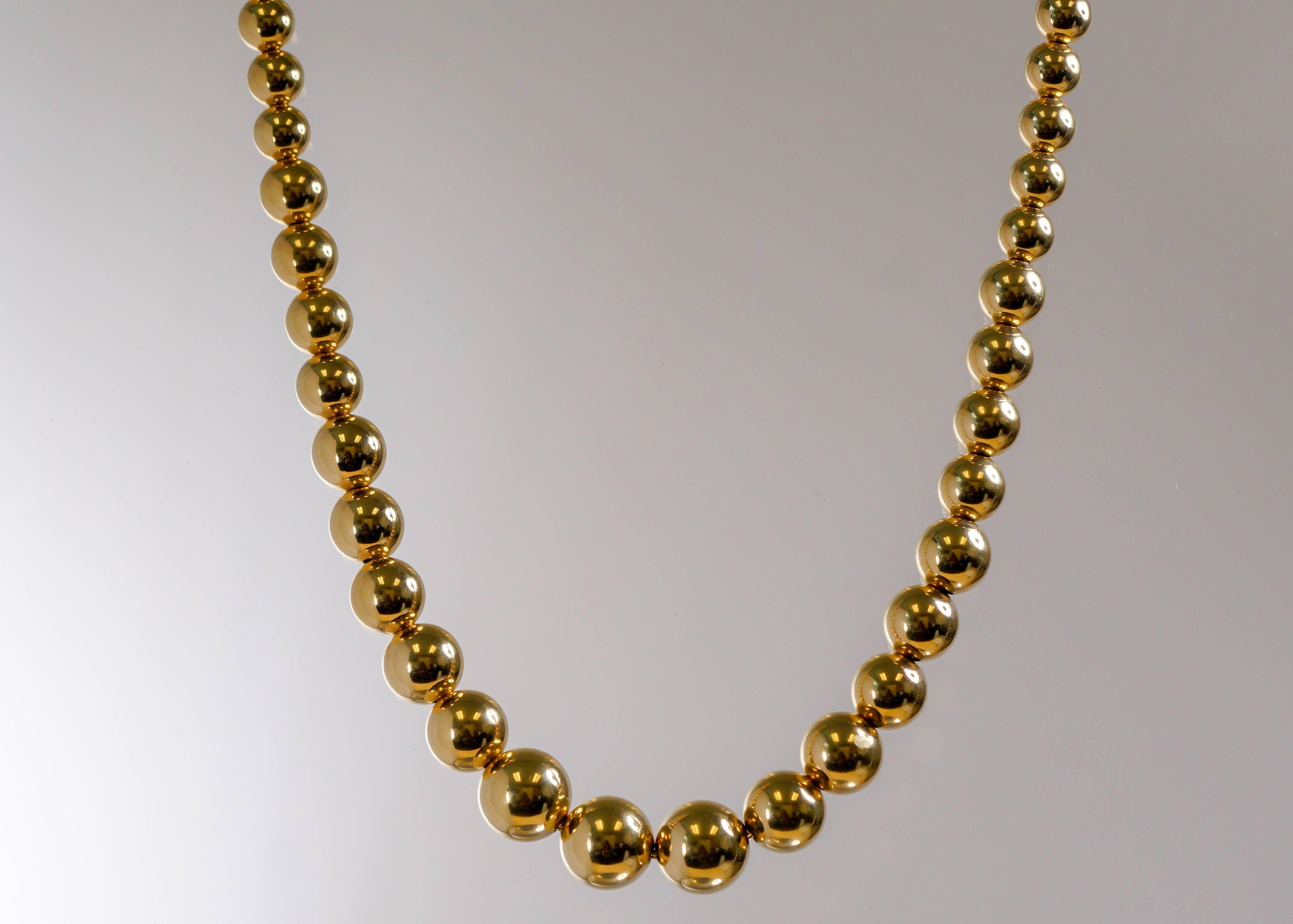 LAGOS Caviar Gold Collection 18K Gold Beaded Station Necklace, 16
