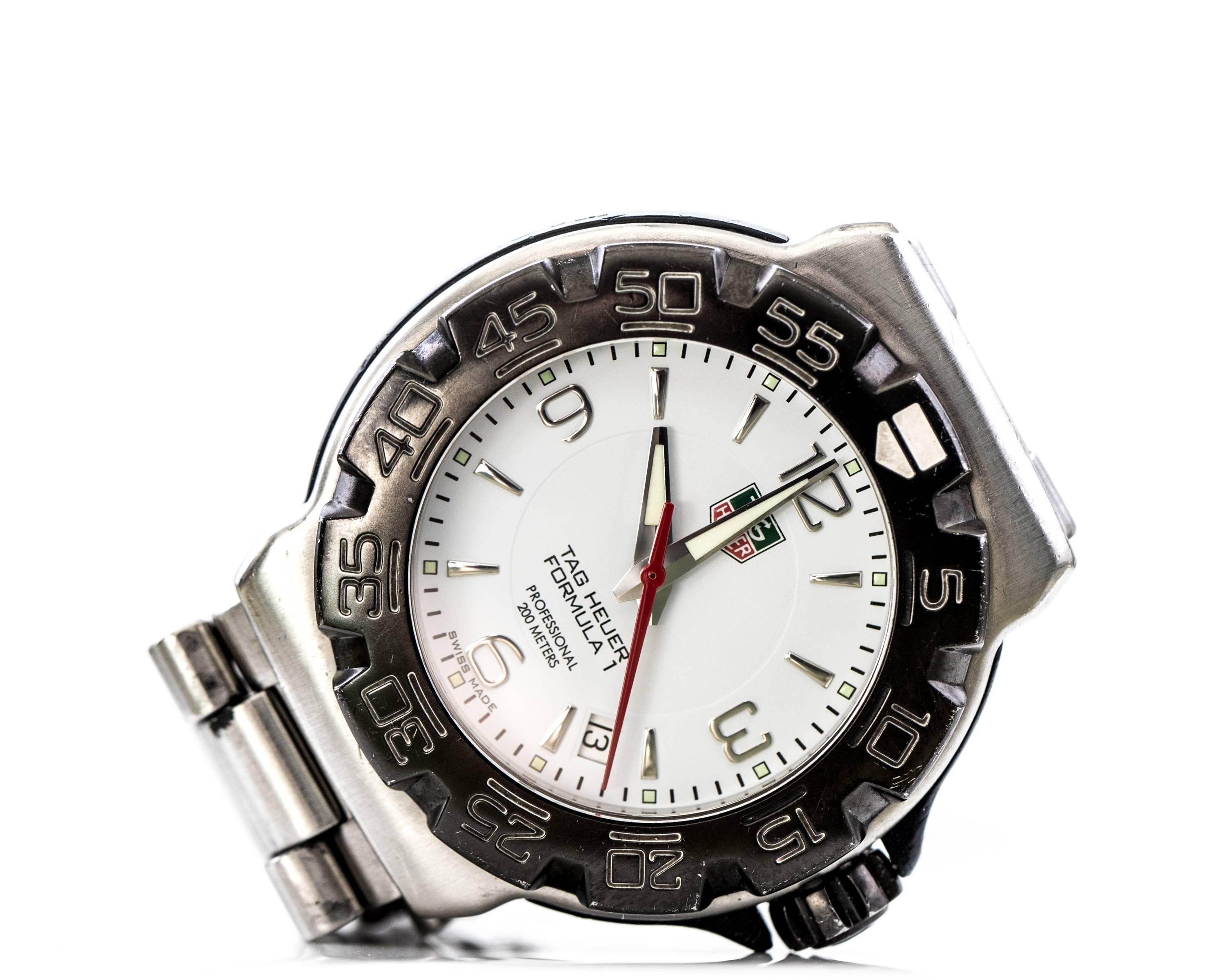 Men's Tag Heuer Stainless Steel Formula 1 quartz Wristwatch, 2007 