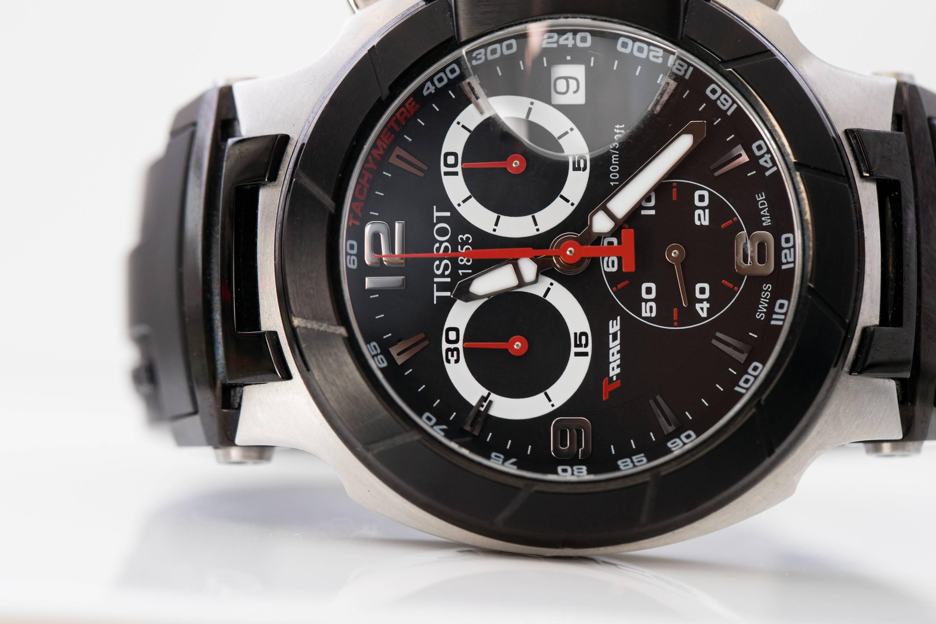 Modern Tissot Stainless steel T-Race Chronograph Quartz Wristwatch