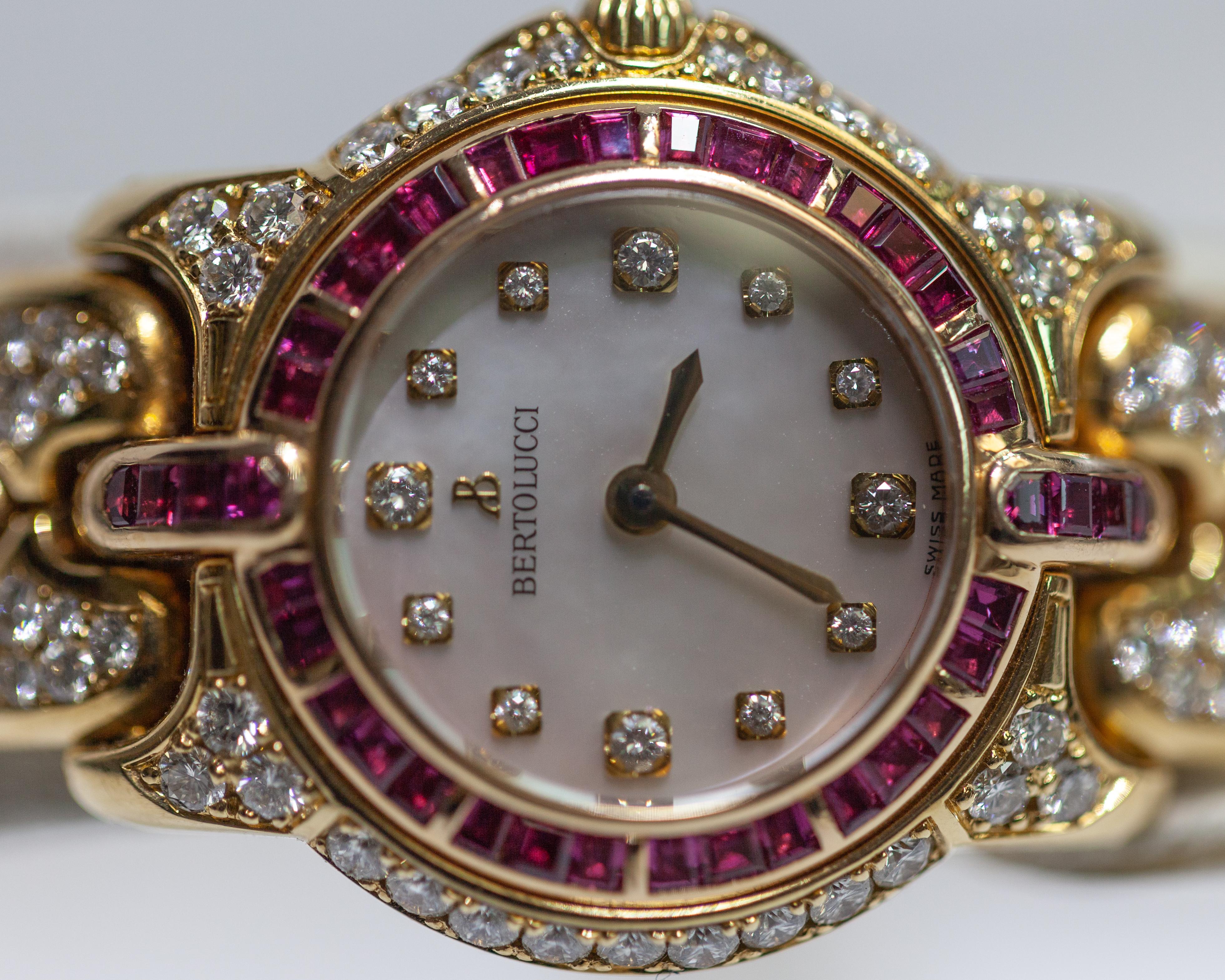 bertolucci pulchra 18k gold watch