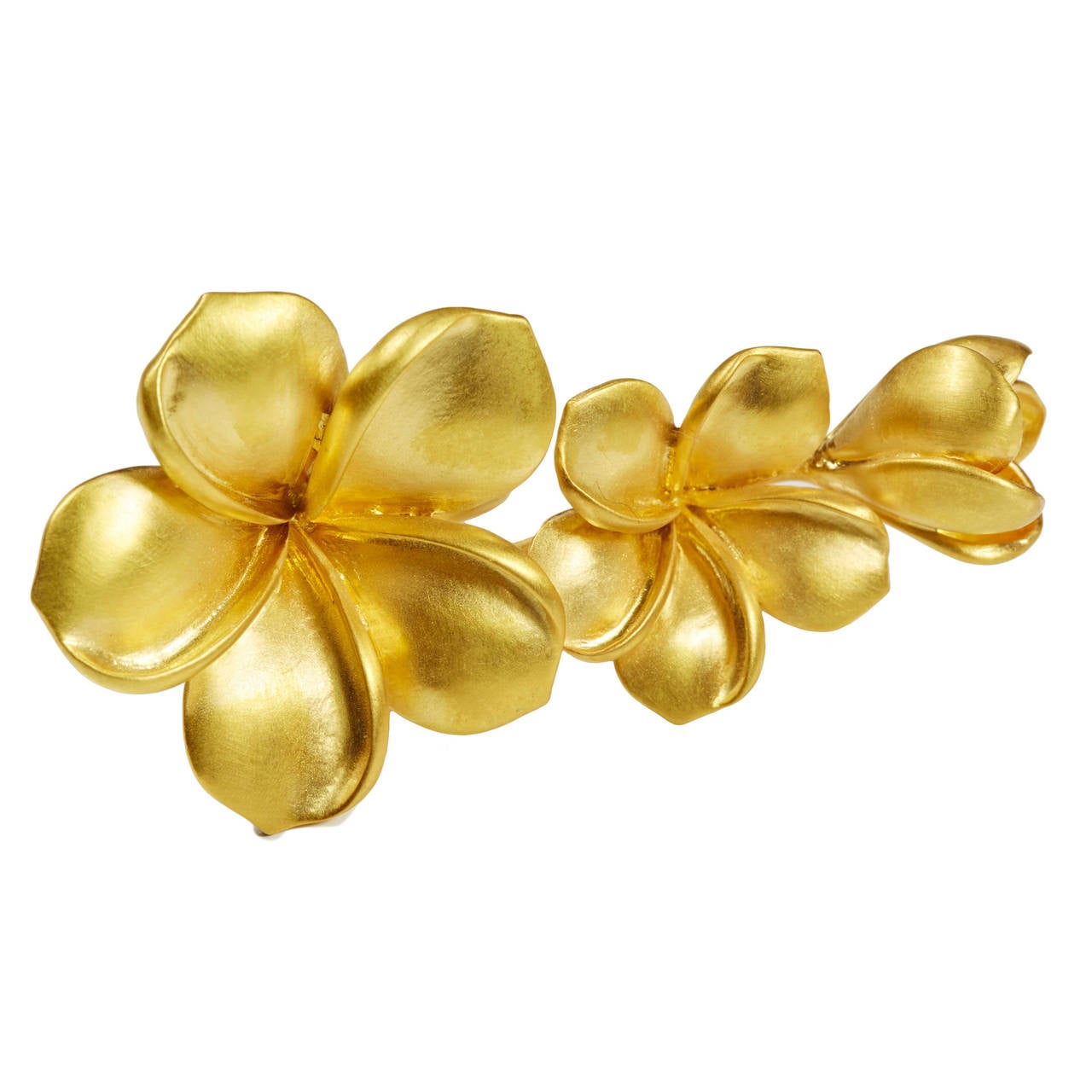 Jade Jagger Gold Flower Ring, Diamond Burr Finish