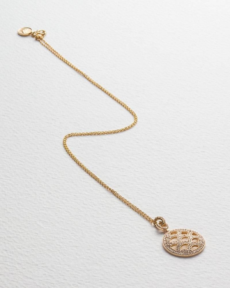 A diamond necklace from the Jade Jagger Opium collection.
14kt yellow gold.
Handmade in Jaipur, India.