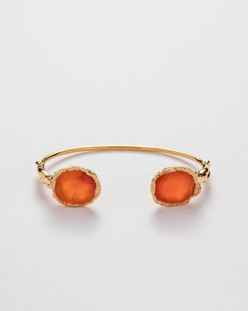 Modern Jade Jagger Maiden Carnelian Cuff For Sale