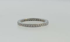 Cartier Diamond Platinum Wedding Band Ring