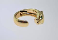 Cartier Panthère Onyx Tsavorite Garnet Gold Ring