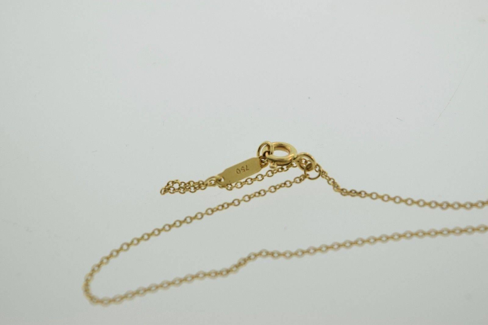 Tiffany & Co. L.O.V.E. Letters Diamond Gold Necklace For Sale 1