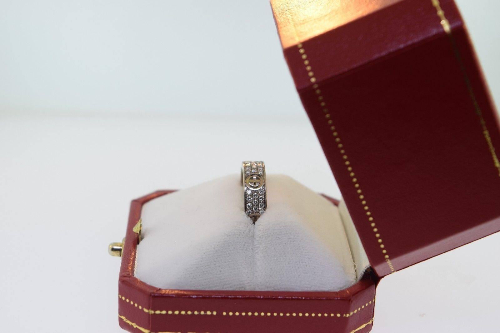 Cartier Diamond Pave Love Ring For Sale 1
