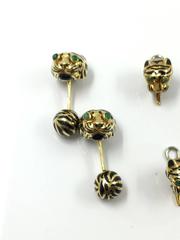 David Webb Tiger Stud Cufflinks