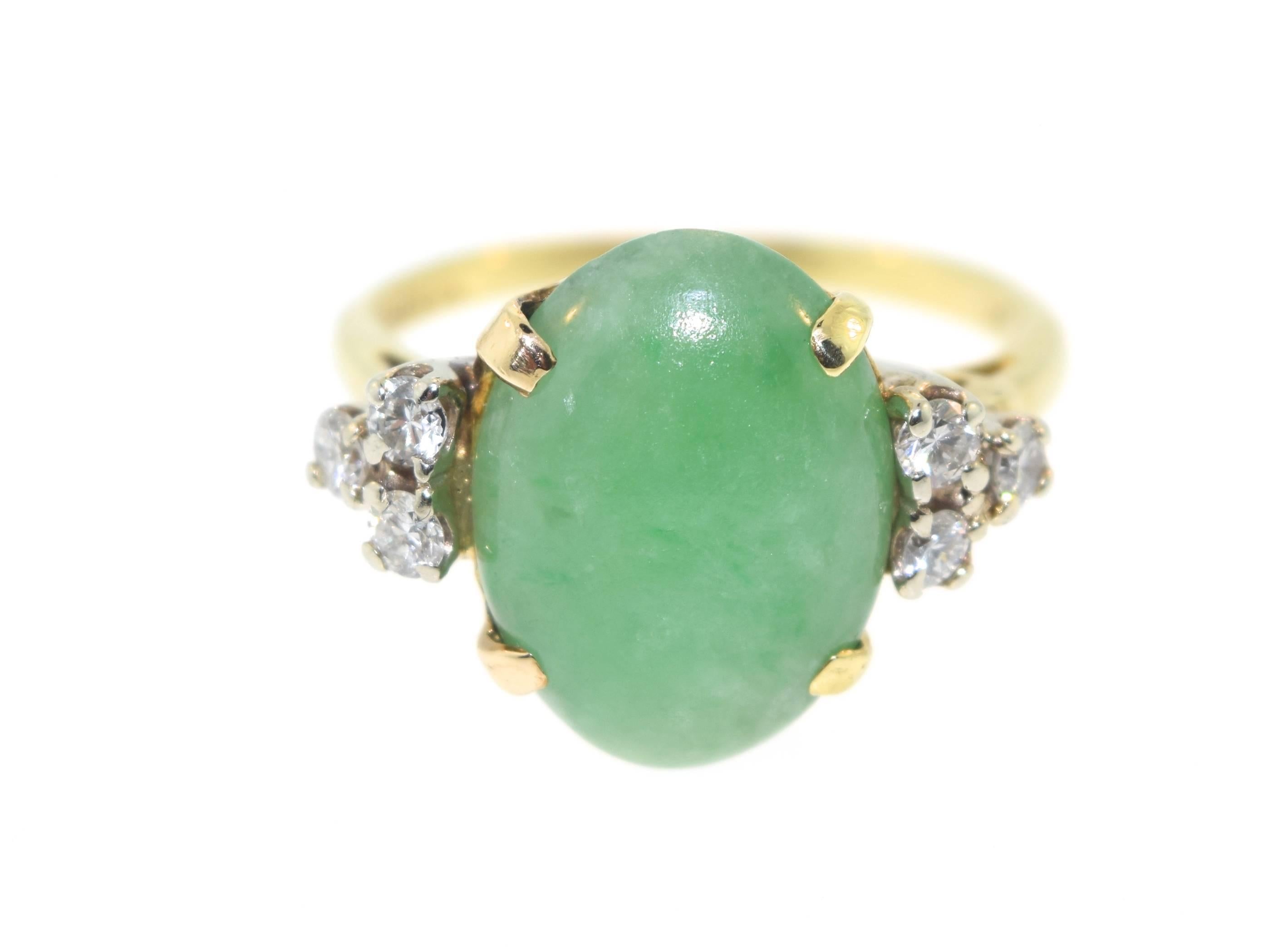 jade and diamond rings
