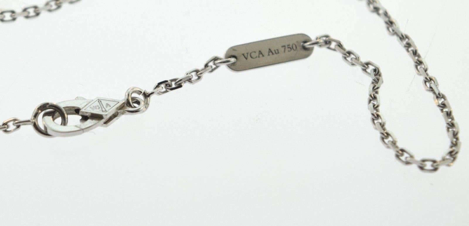 small white van cleef necklace