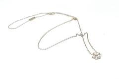 Van Cleef & Arpels Small Diamond Gold Fleurette Pendant Necklace