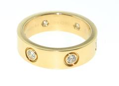 Cartier Diamond Gold LOVE Band Ring