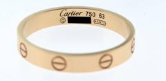 Cartier LOVE Rose Gold Ring, Wedding Band, Size 10, mini