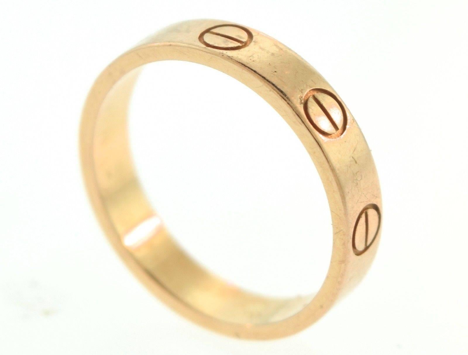 Women's or Men's Cartier LOVE Yellow Gold Ring For Sale