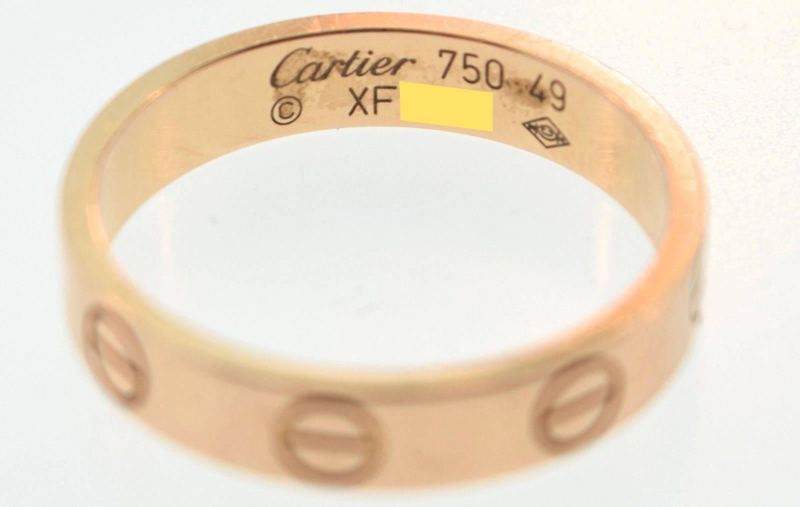 Cartier LOVE Yellow Gold Ring For Sale 1