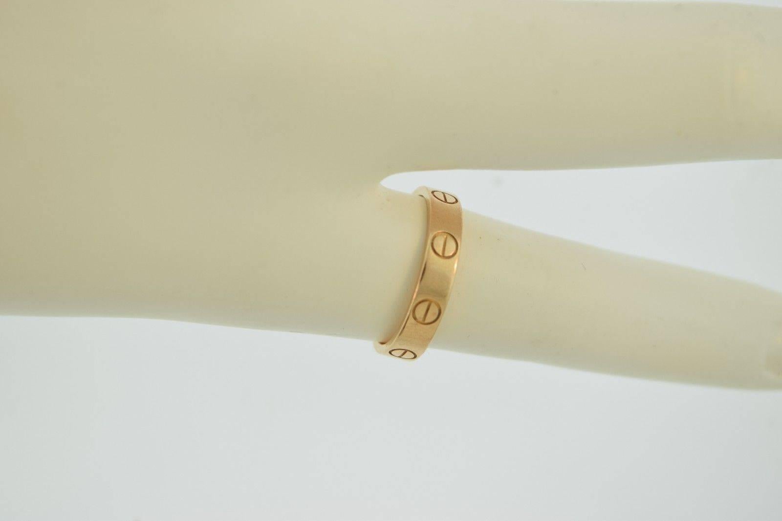 Cartier LOVE Yellow Gold Ring For Sale 4