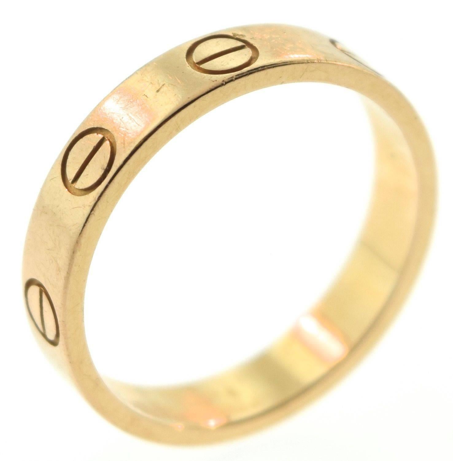 Cartier LOVE Yellow Gold Ring For Sale 5